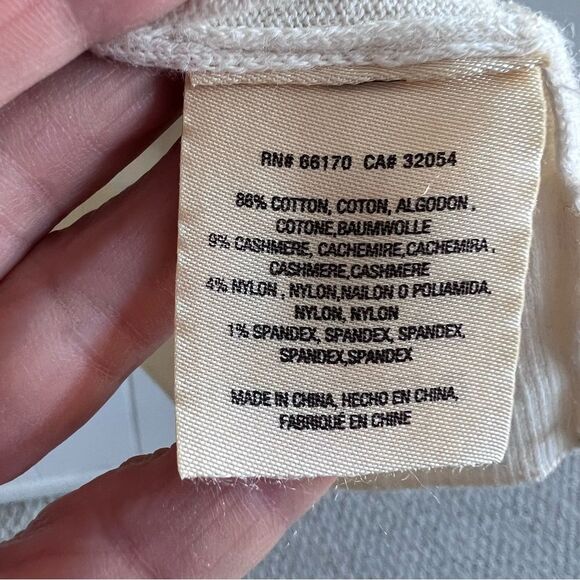 Moth Anthropologie Cotton Cashmere Open Front Cardigan - Picture 8 of 10